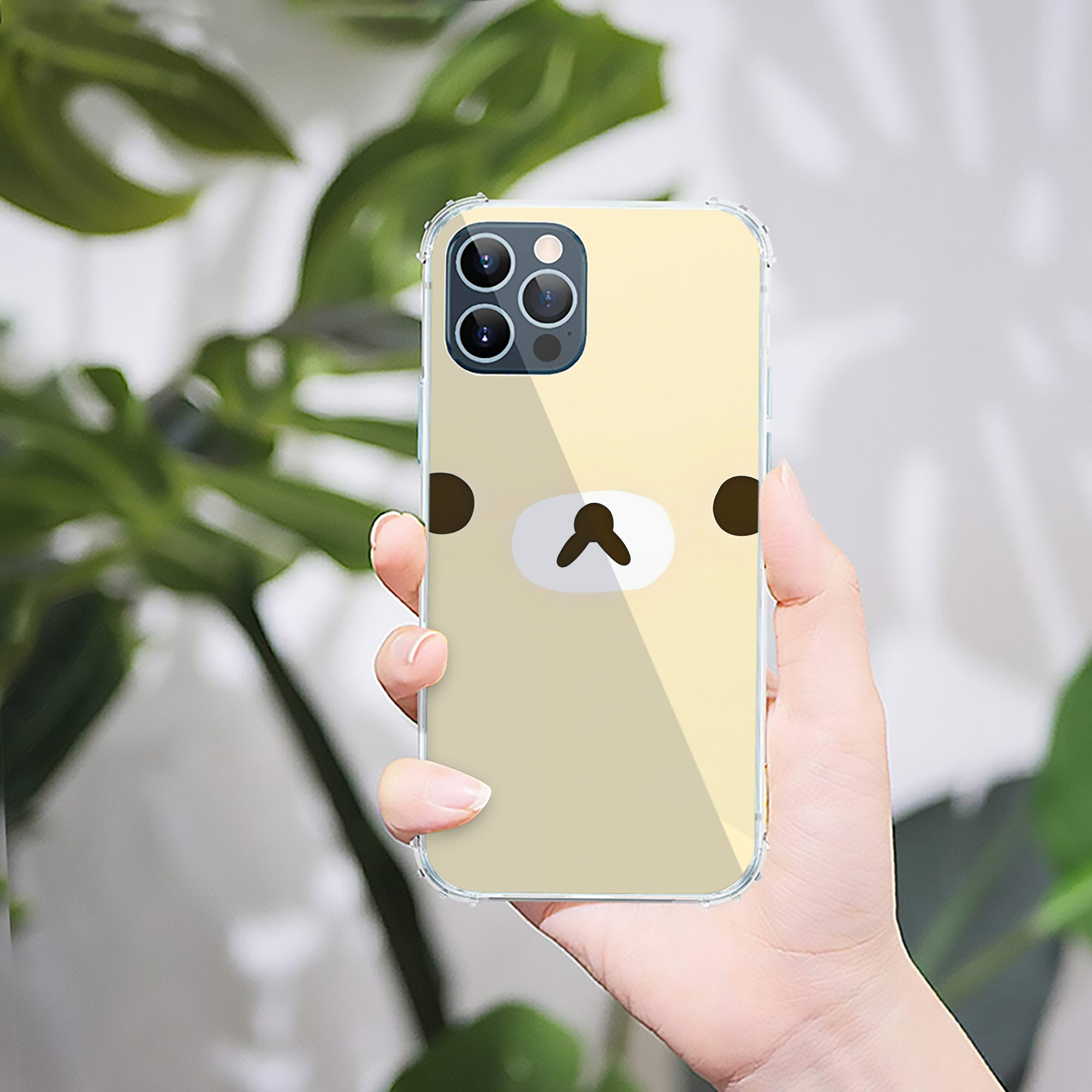 （画像用） リラックマ リラックマ キイロイトリ Rilakkuma Korilakkuma Kiiroitori 【iPhone 12シリーズ対応】透明スマホケース（クリアソフトケース）
